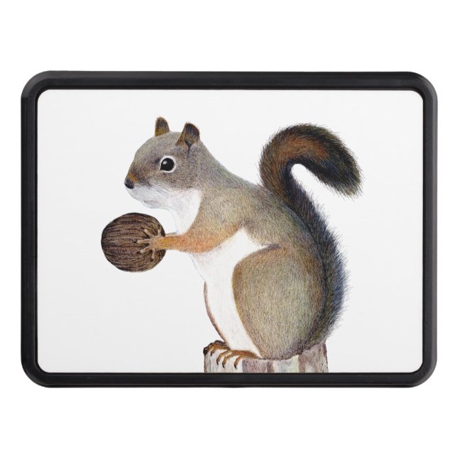 Squirrel Trailer Hitch Cover (Front)