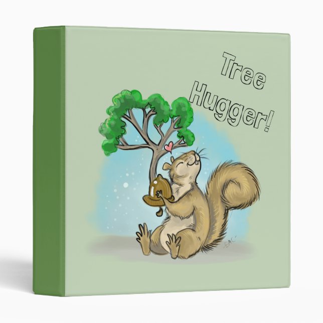 Squirrel Tree Hugger Binder (Front/Spine)