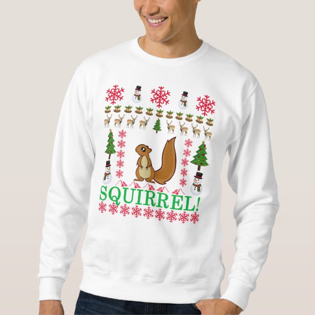squirrel ugly christmas sweater ..png (Front)