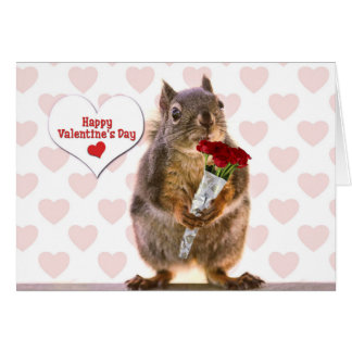 Funny Squirrel Valentines Day Cards | Zazzle