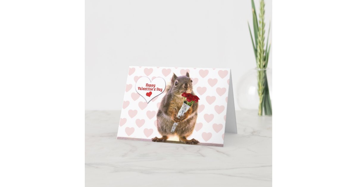 squirrel valentine stuffed animal