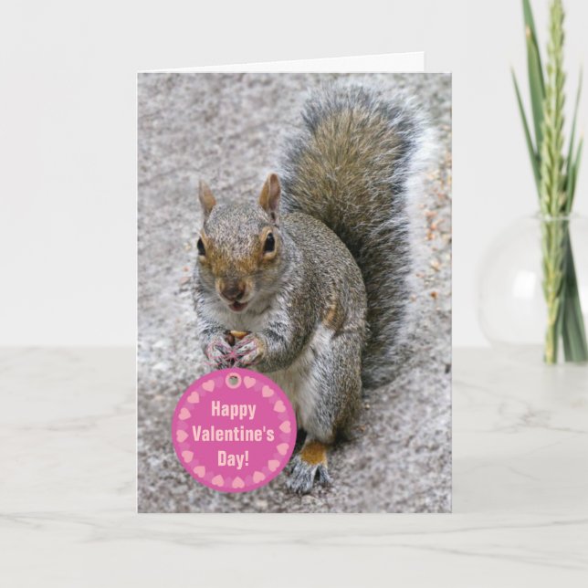 Squirrel Valentine's Day Card (Front)