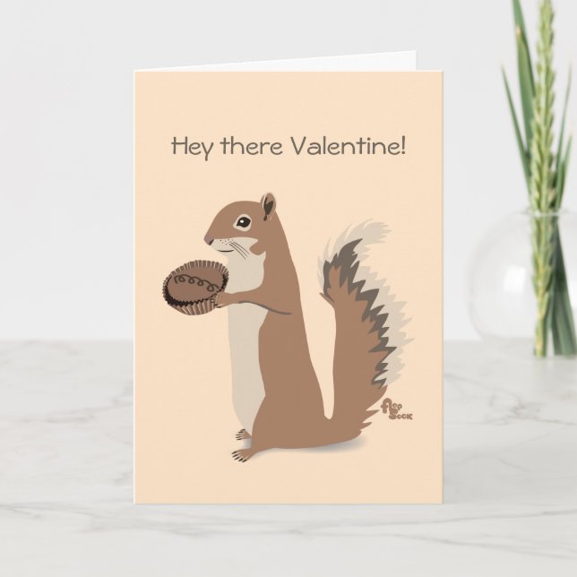 Squirrel Valentine's Day Card (Front)