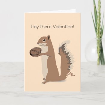 Squirrel Valentine's Day Card by flopsock at Zazzle