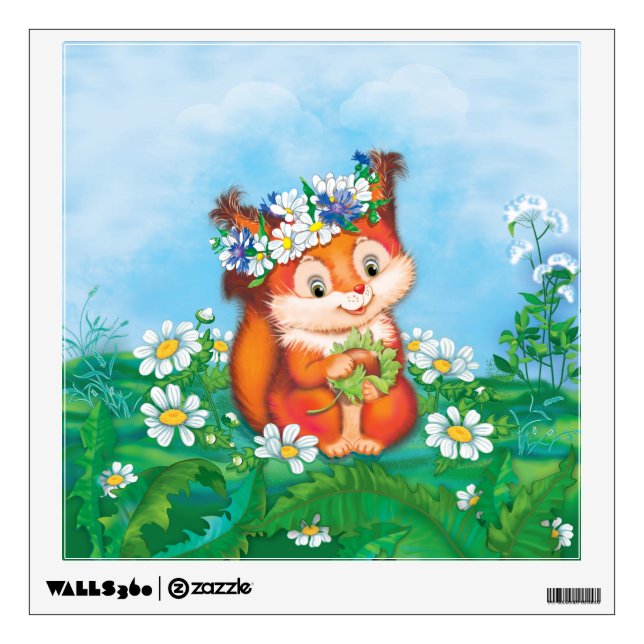 Squirrel Wall Decal (Front)