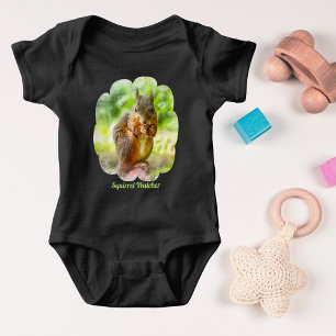 Squirrel Watcher Animal Painting Artwork Baby Bodysuit