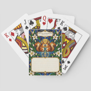 Squirrel Wedding Guest Book Signing Deck Poker Cards