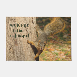 Squirrel Welcome to the Nut House Doormat