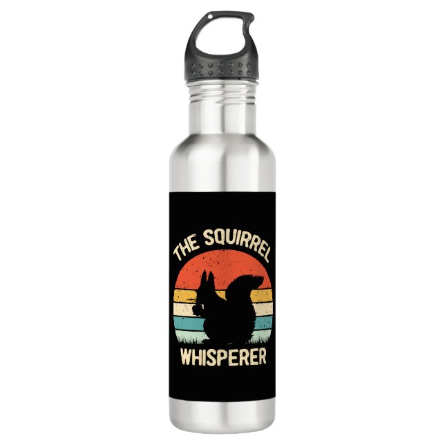Squirrel Whisperer Squirrels Lovers Gift Stainless Steel Water Bottle (Front)
