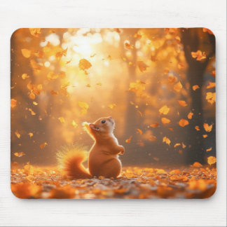Squirrel Wild Animal Loving Portrait  Mouse Pad