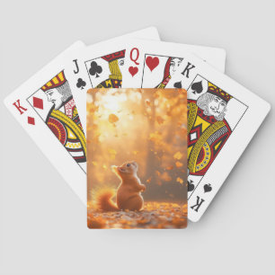 Squirrel Wild Animal Loving Portrait Poker Cards