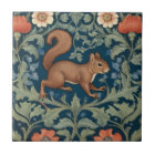 Squirrel William Morris style Right Facing Floral