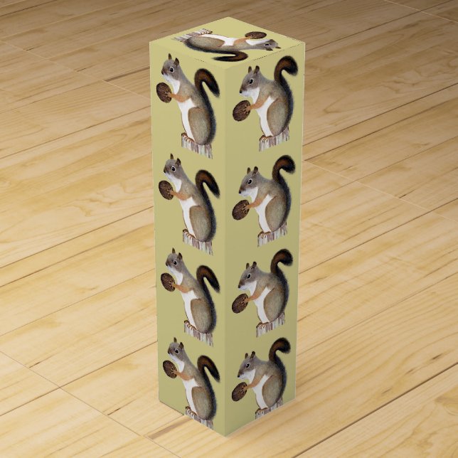 Squirrel Wine Gift Box (Front)