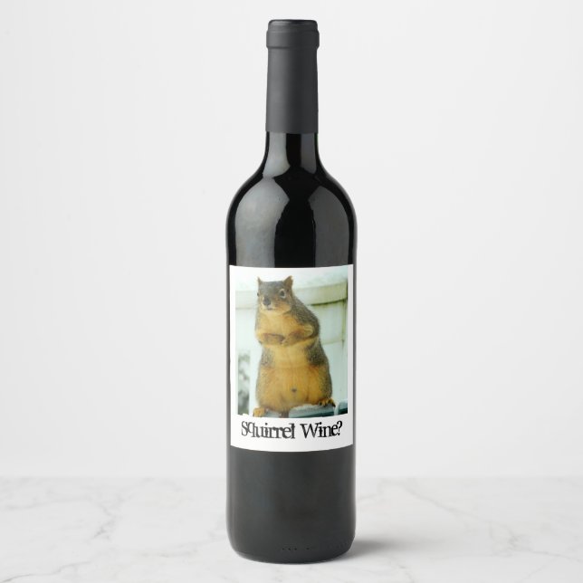 Squirrel Wine Label (Front)
