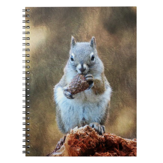 Squirrel with a Pine Cone Notebook (Front)