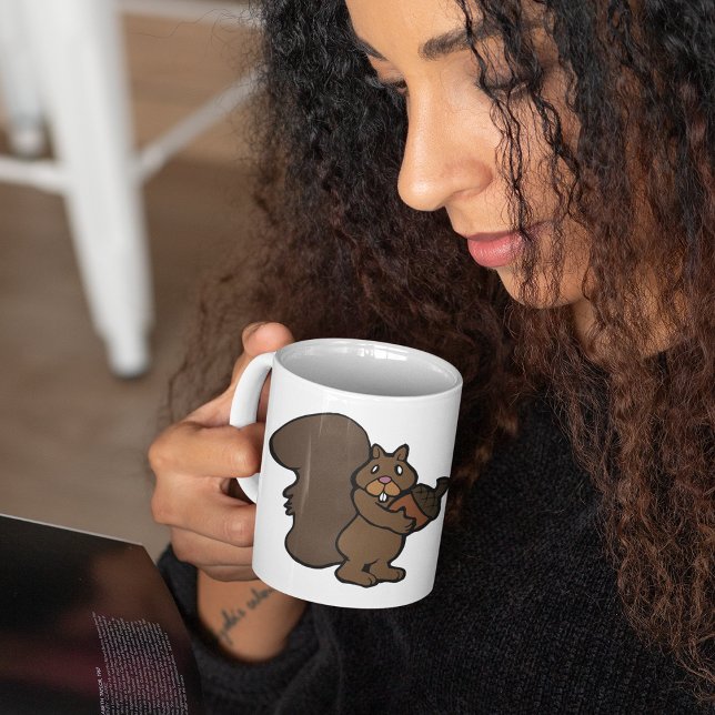 Squirrel with Acorn Cute Woodland Animal Coffee Mug (Creator Uploaded)