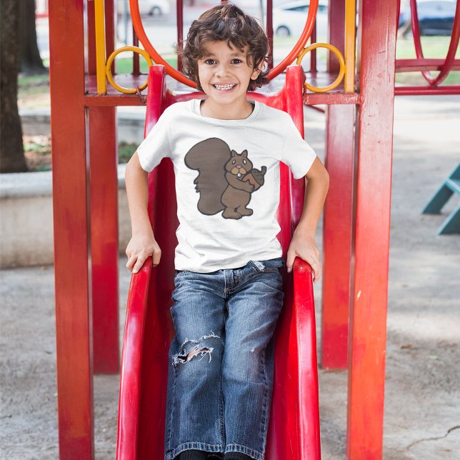 Squirrel with Acorn Cute Woodland Animal T-Shirt (Creator Uploaded)