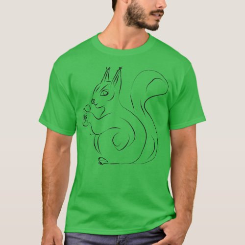 Squirrel with nuts T_Shirt