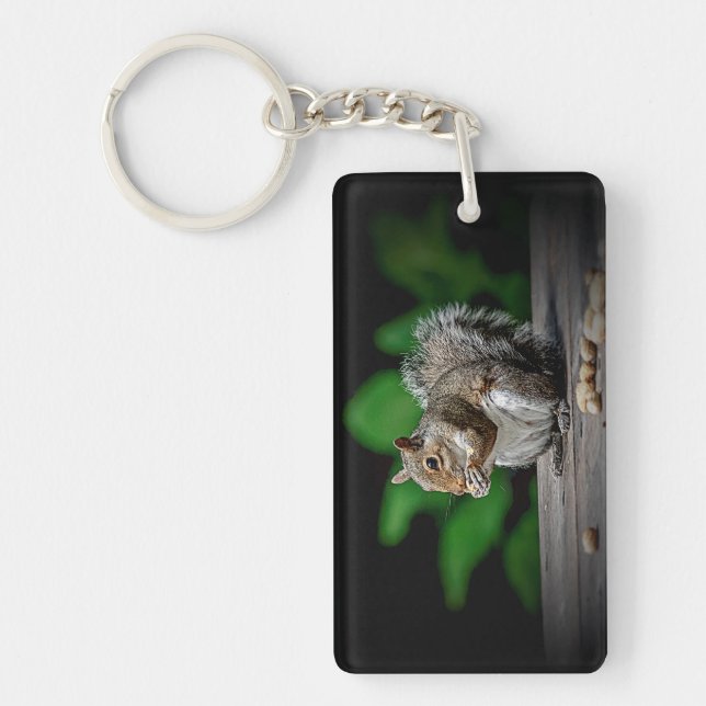 Squirrel with peanuts keychain (Front)