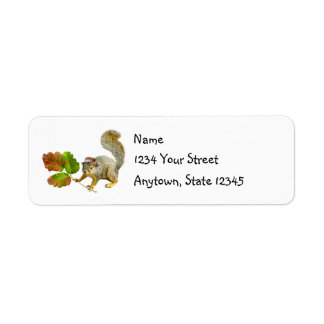 Squirrel with Poison Oak Address Labels