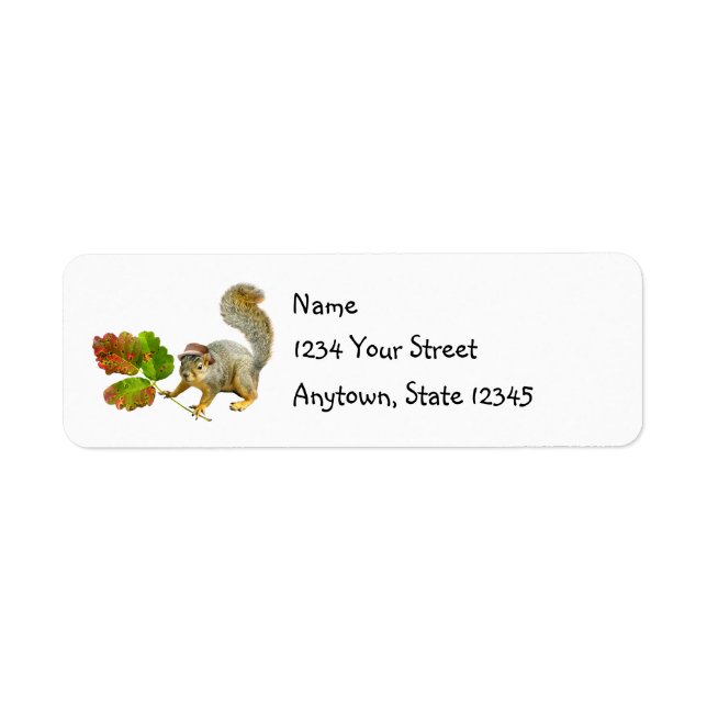 Squirrel with Poison Oak Address Labels (Front)