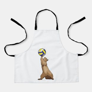 Squirrel with Volleyball Apron