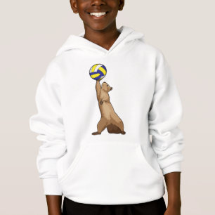 Squirrel with Volleyball Hoodie