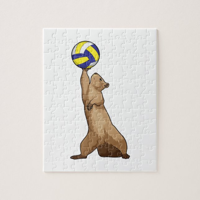 Squirrel with Volleyball Jigsaw Puzzle (Vertical)