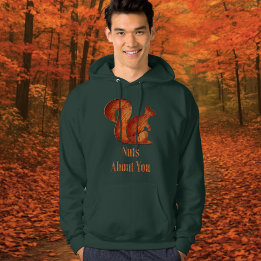 Squirrel - wood - nuts about you hoodie