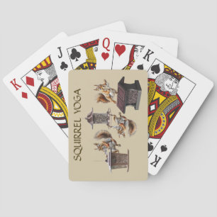 Squirrel Yoga Playing Cards