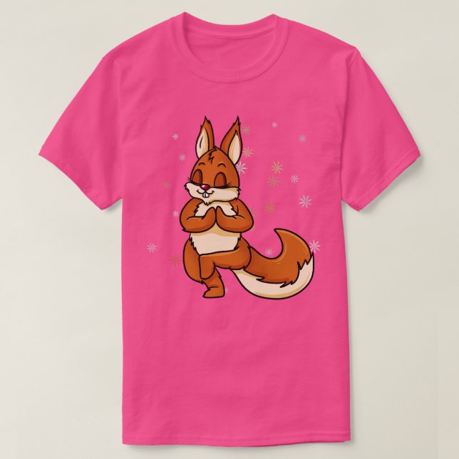 Squirrel Yoga T-Shirt (Design Front)