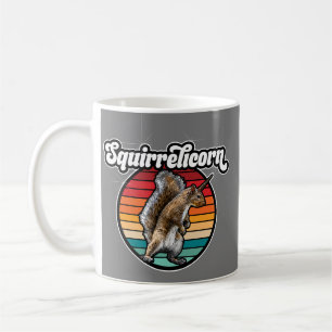 Squirrelicorn - funny, vintage squirrel unicorn coffee mug