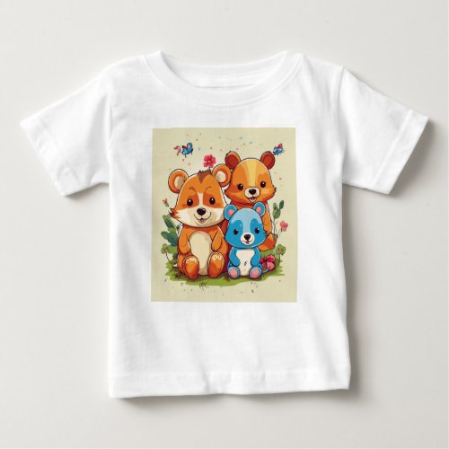 Squirrelly Creations Where Nutty Designs Come to  Baby T_Shirt