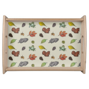 Squirrels, Bunnies and Birds Serving Tray