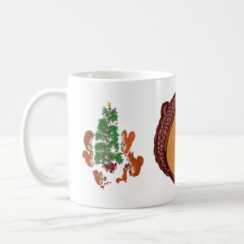 Squirrels Christmas Coffee Mug