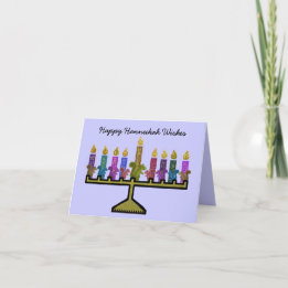 Squirrels Hannukah Menorah Cards