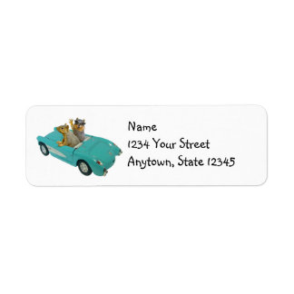 Squirrels in Car Address Labels