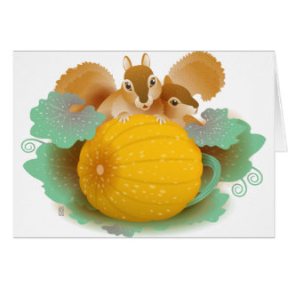 squirrels in the pumpkin patch cards