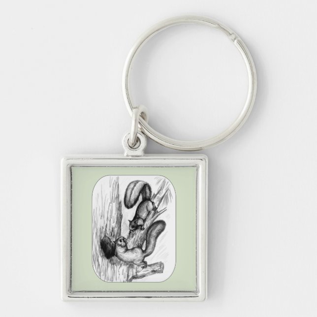 Squirrels Keychain (Front)