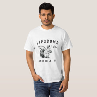 Squirrels of Lipscomb Basic White Tee