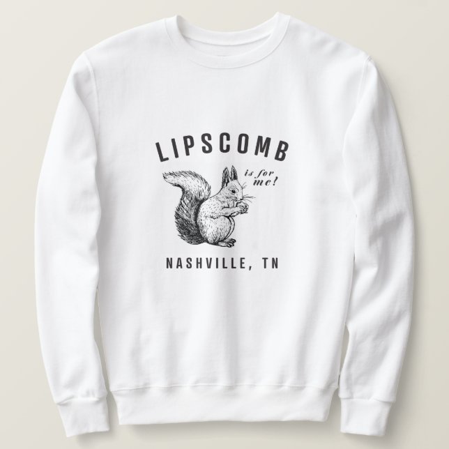 Squirrels of Lipscomb Crewneck Sweatshirt (Design Front)