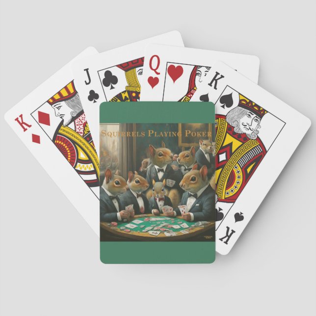 Squirrels Playing High Stakes Poker Cards (Back)