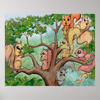 Squirrels Poster