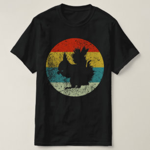 Squirrels retro vintage silhouette 70s T-Shirt