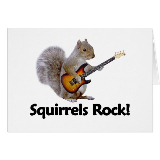 Squirrels Rock! Cards (Front Horizontal)