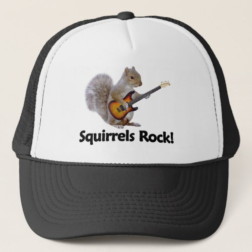 Squirrels Rock Trucker Hat
