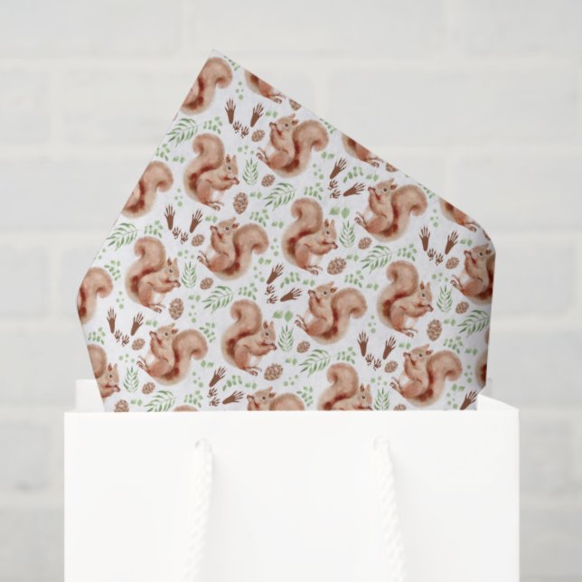 Squirrels Tissue Paper (Gift Bag)