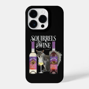 Squirrels & Wine - Funny Squirrel Lover and Wine D iPhone 14 Pro Case