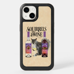 Squirrels & Wine - Funny Squirrel Lover and Wine D OtterBox iPhone 14 Case