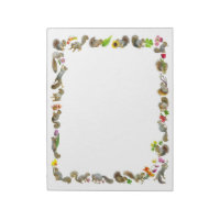 Squirrels with Flowers Notepad